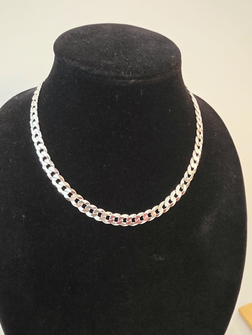 Paperclip Sterling Silver Necklaces, Marked GS, 925, Made In Italy 18"  Unisex